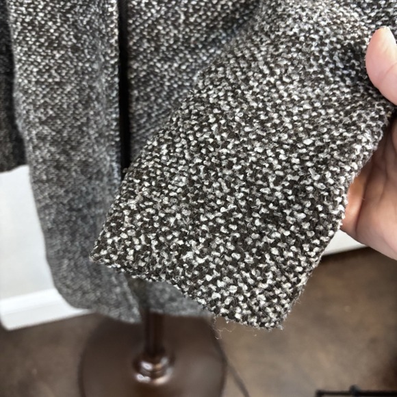 Old Navy Women Sz XS Zipper Funnel Neck Coat Black Wool Blend Jacket Classic - Picture 6 of 16